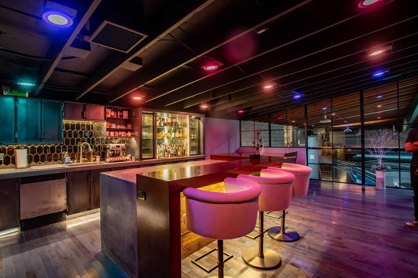 Commercial lighting work